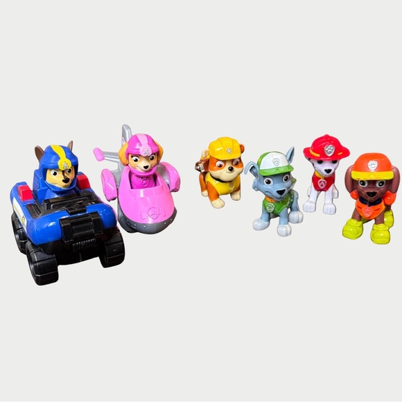 Paw Patrol Dino Rescue Motorized Team‎ Vehicle 4 Figures &  2 Bonus Vehicles - Picture 3 of 10